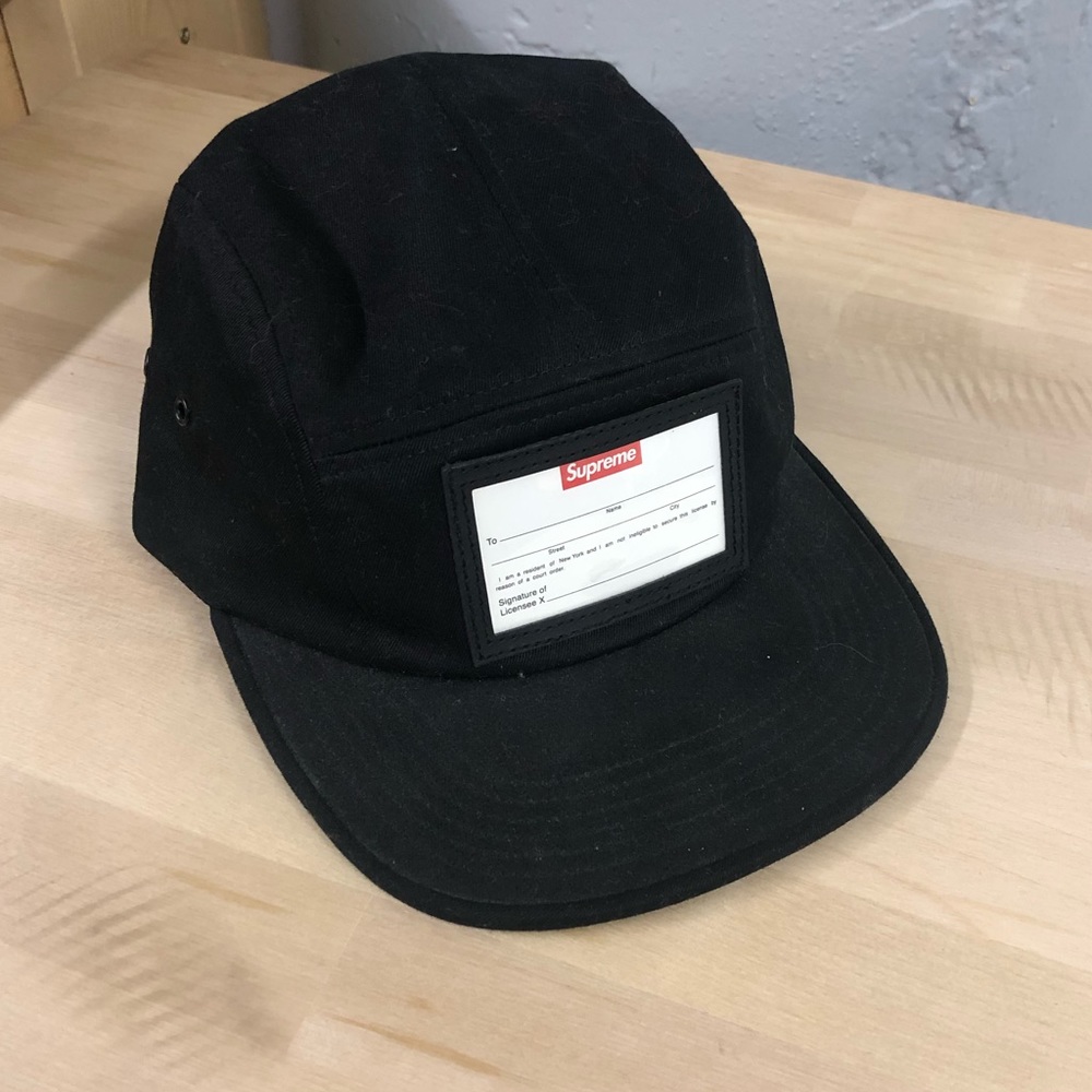 Rare Supreme Nametag Camp Hat